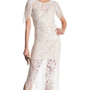 Few Moda crochet scalloped Lace dress